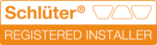 Schluter Registered Installer logo for Heritage 1947 Ltd